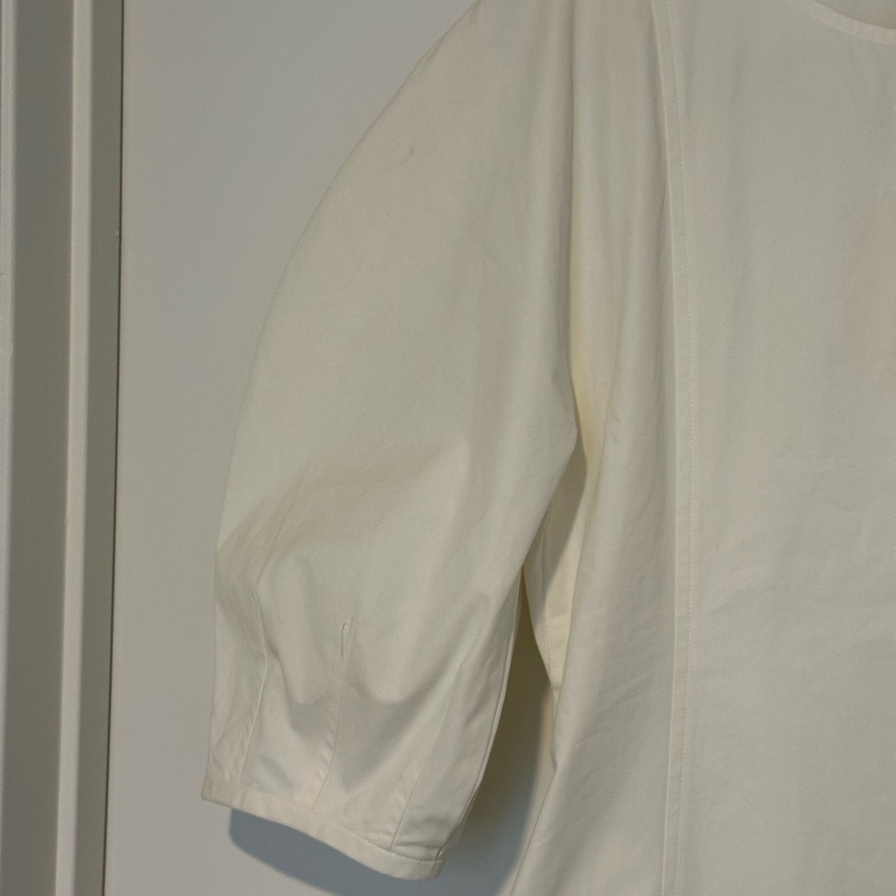 White Puff Sleeve Dress by Attersee - Picture 4 of 5